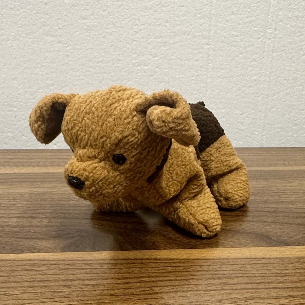 This is Tuffy the Terrier, a retired Beanie Baby from Ty Inc. 1996